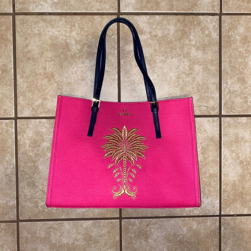 Spartina 449 Pink High Ebb Sand Tote